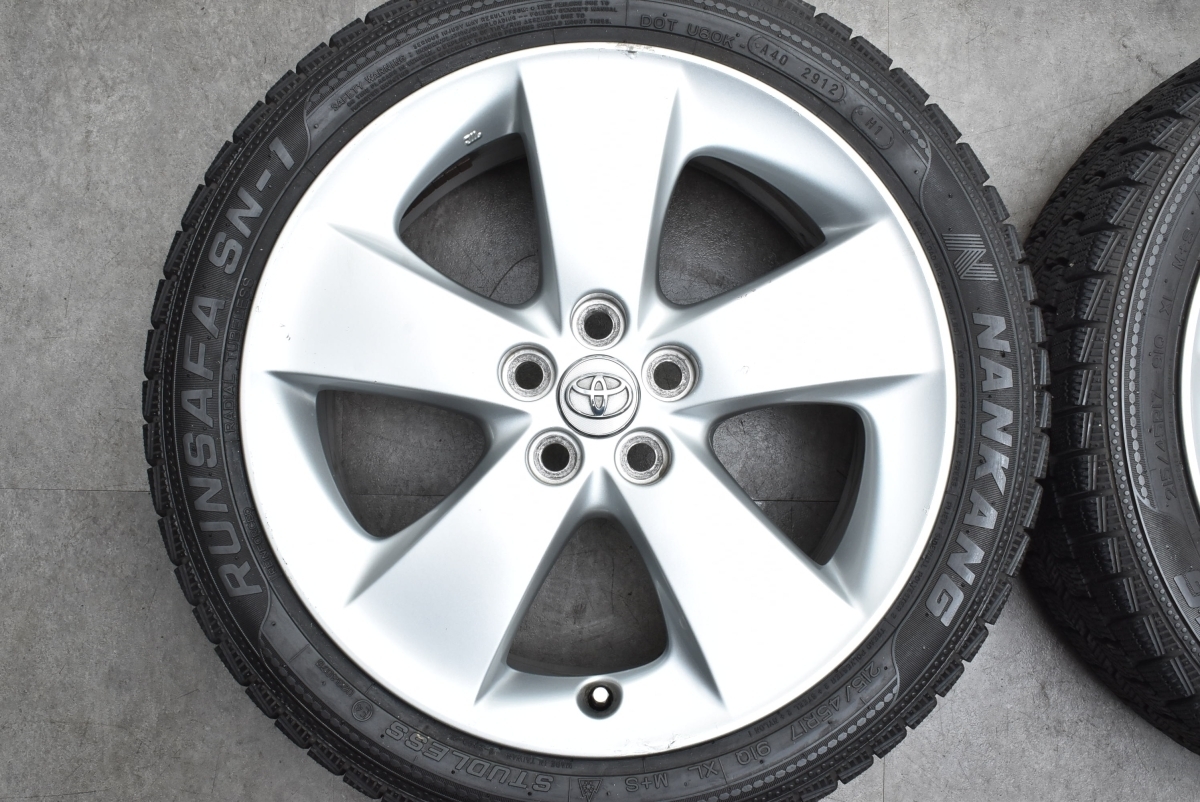 【送料無料】トヨタ 30 プリウス Sツーリング 純正 17in 7J +50 PCD100 ナンカン RUNSAFA SN-1 215/45R17 カローラ 流用 車検用 交換用_画像2