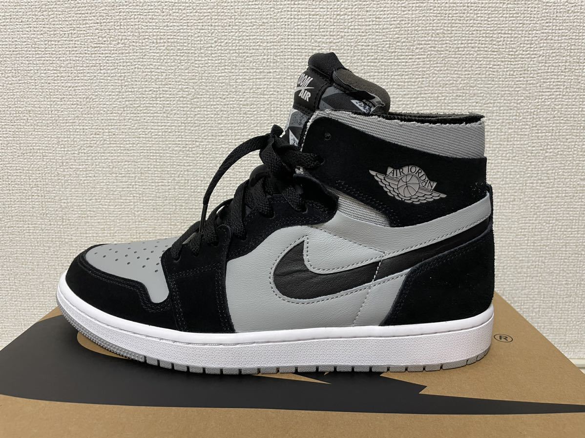 エアジョーダン1ズームコンフォート28cmブラック ライトグレー ホワイト　AJ1 ZOOM ナイキNike Air Jordan 1 High Comfort Black/Grey_画像7