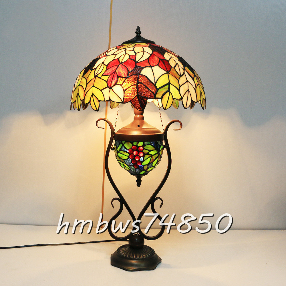 稀少品◇芸術品ステンドランプ ステンドグラス アンティーク 花 稀少品◇芸術品ステンドランプ ステンドグラス アンティーク 花