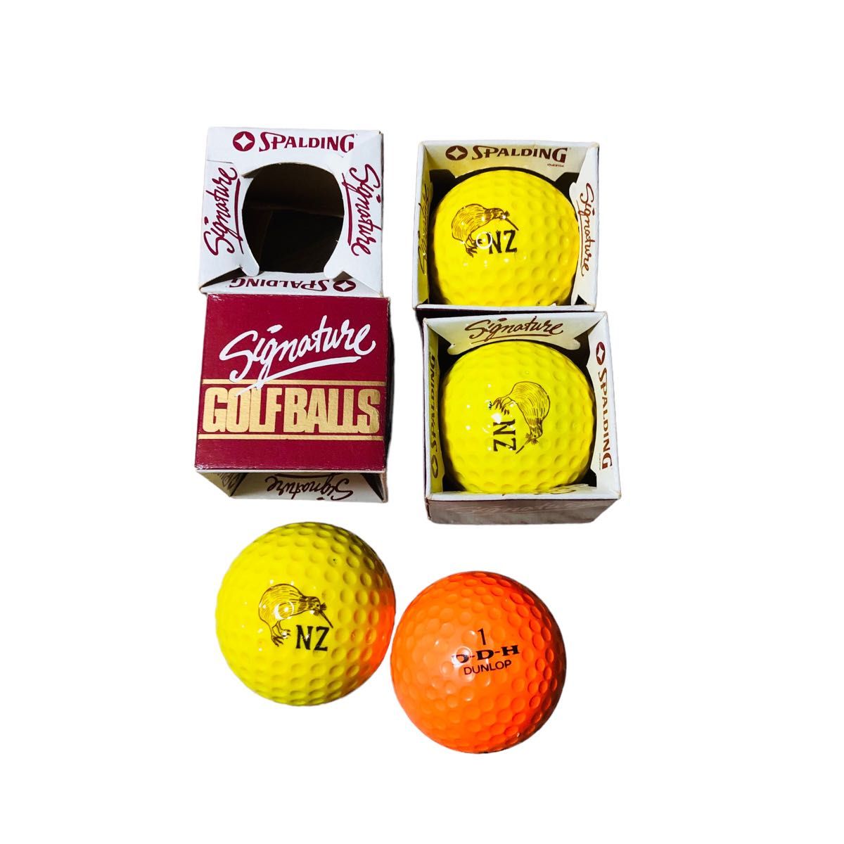 ★ 新品未使用 ★ まとめ売り SPALDING スポルディング ゴルフボール 10個セット カラーボール GOLF