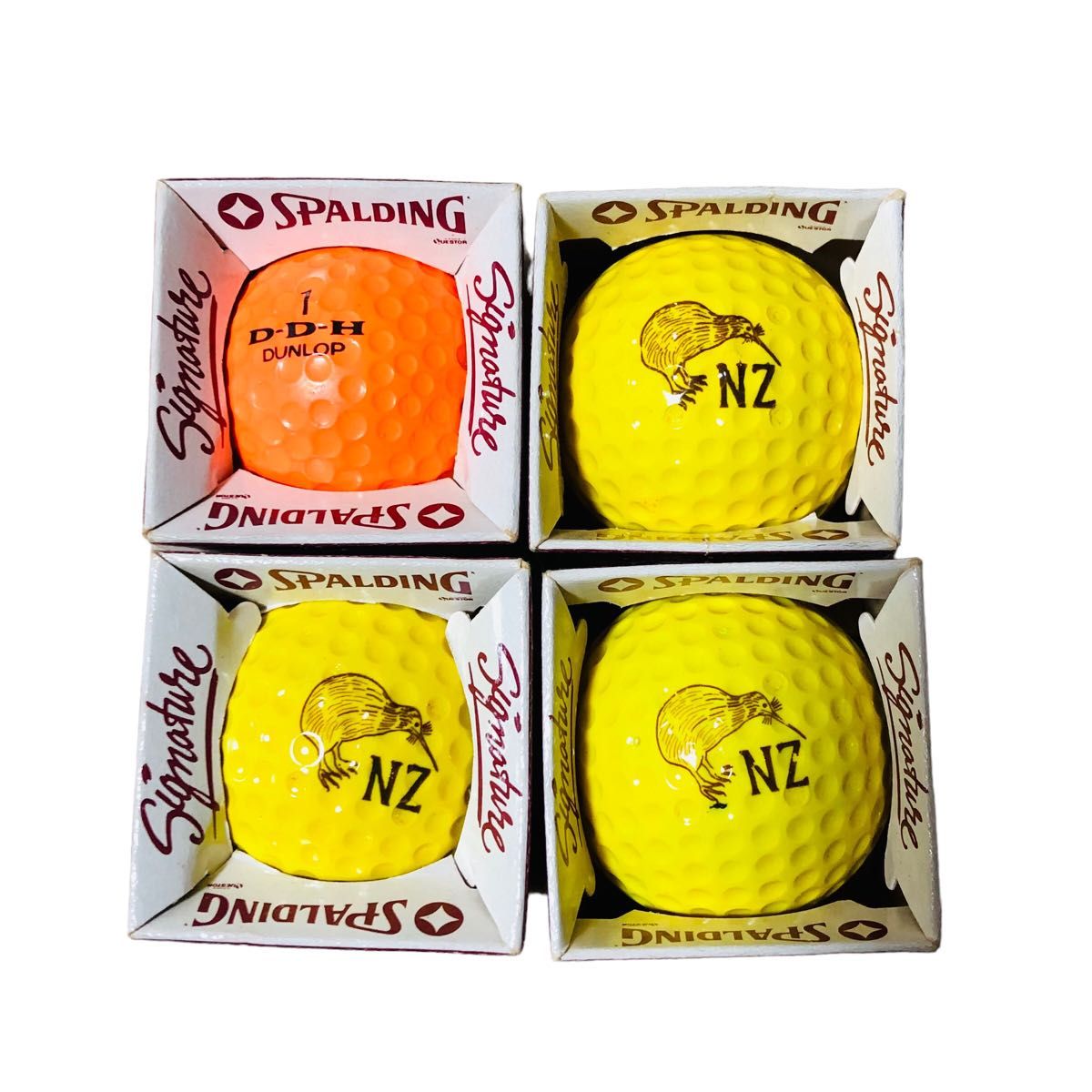 ★ 新品未使用 ★ まとめ売り SPALDING スポルディング ゴルフボール 10個セット カラーボール GOLF