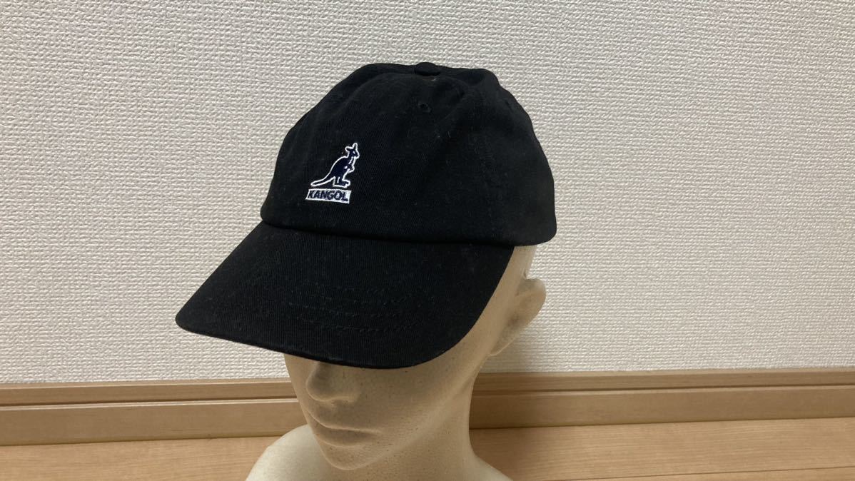 KANGOL カンゴール　キッズベースボールキャップ　黒　Mサイズ