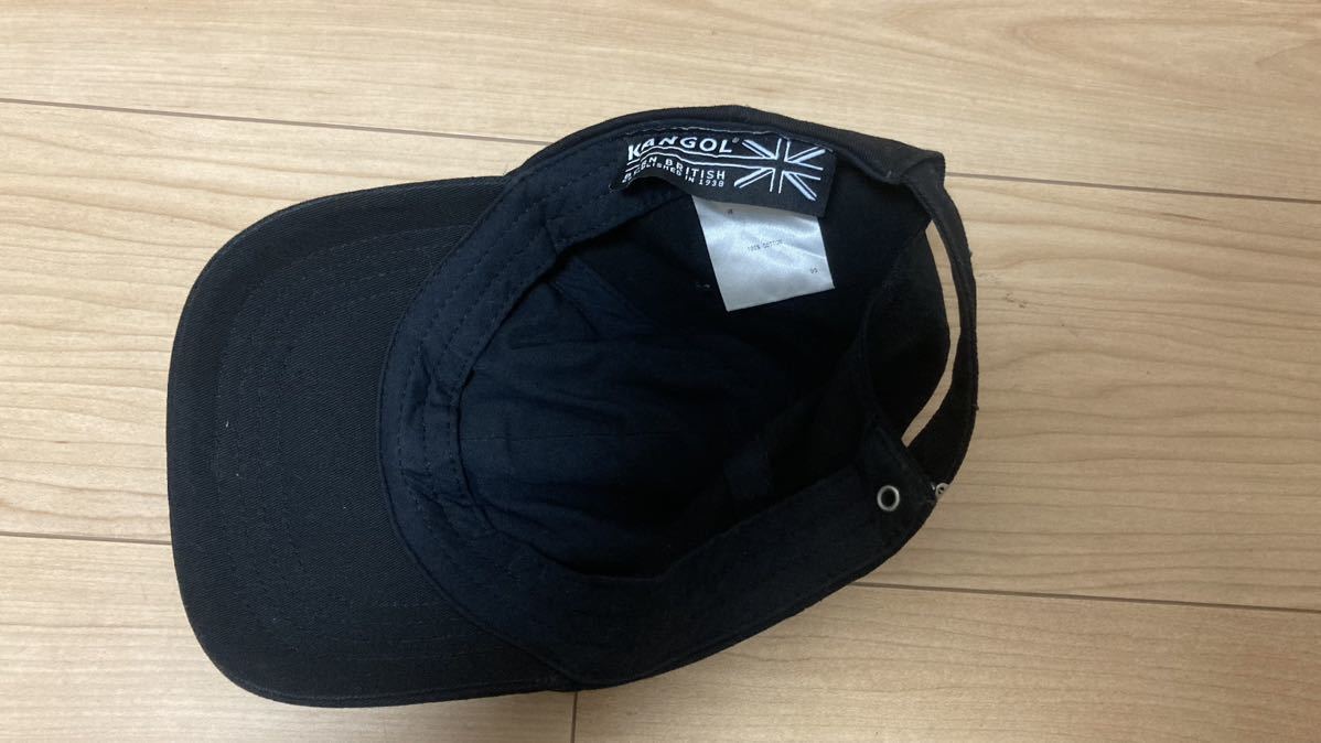 KANGOL カンゴール　キッズベースボールキャップ　黒　Mサイズ