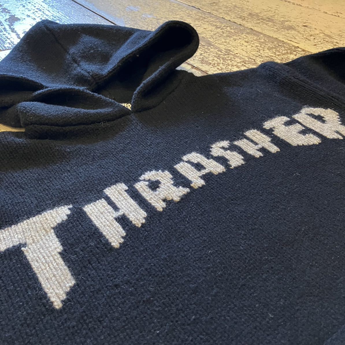 JACKSON MATISSEジャクソンマティス　THRASHER ニットパーカー　ブラック　M_画像3