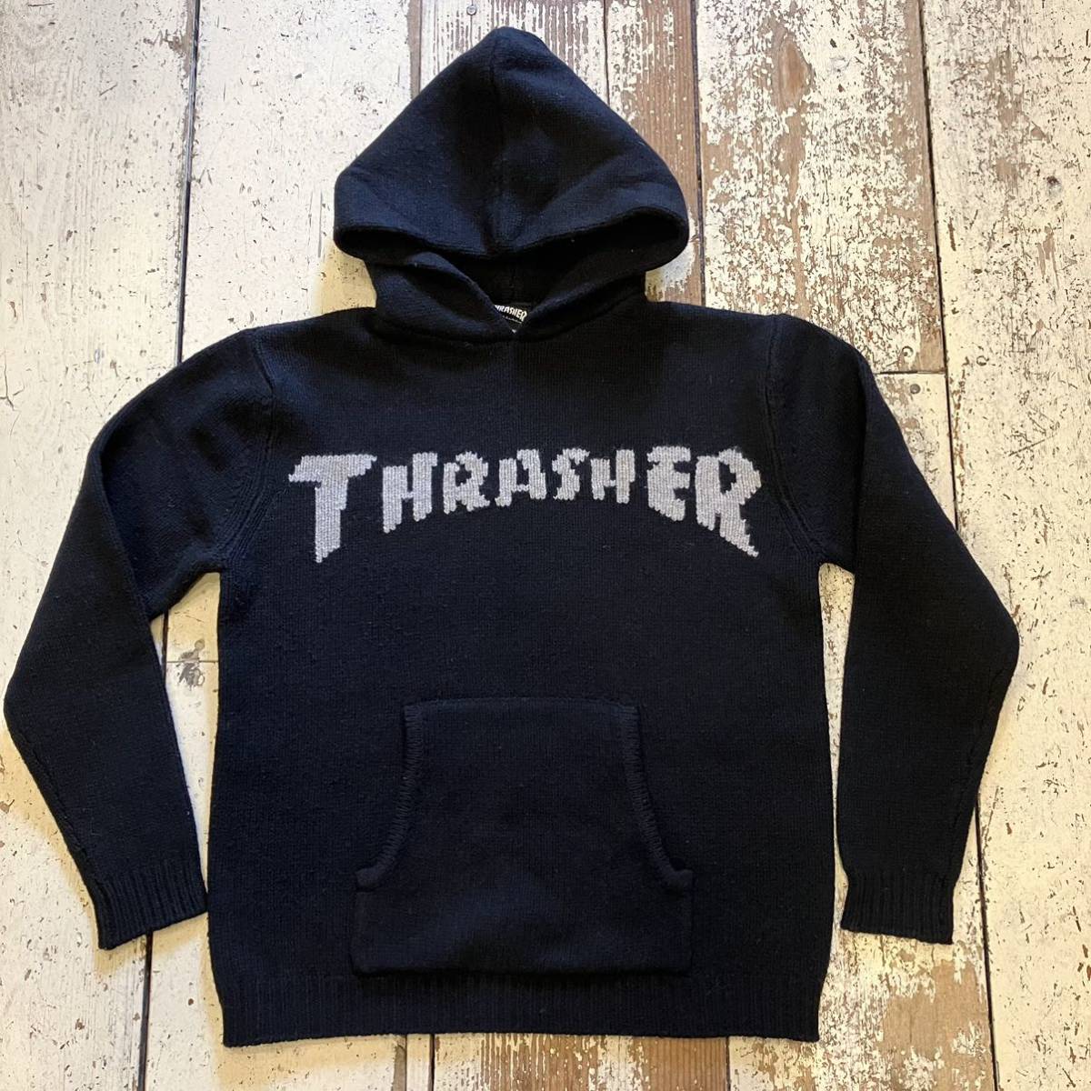 JACKSON MATISSEジャクソンマティス　THRASHER ニットパーカー　ブラック　M_画像1