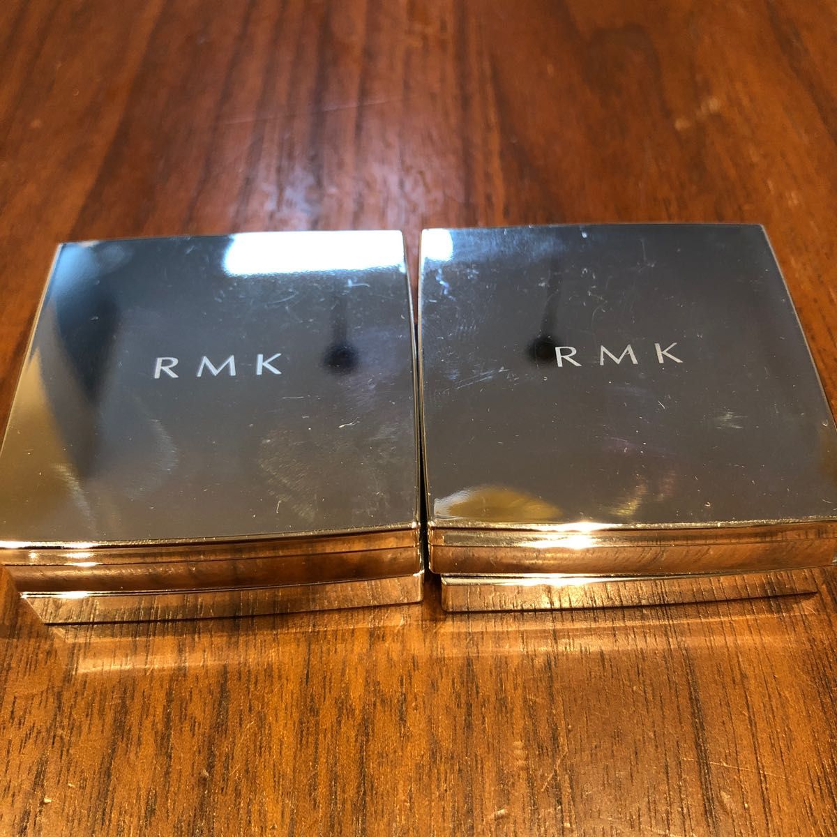 RMK ザベージュライブラリーアイシャドウデュオ　スプリングスパークルチップ無し　オーセンティックブラウンチップ未使用　セット売り