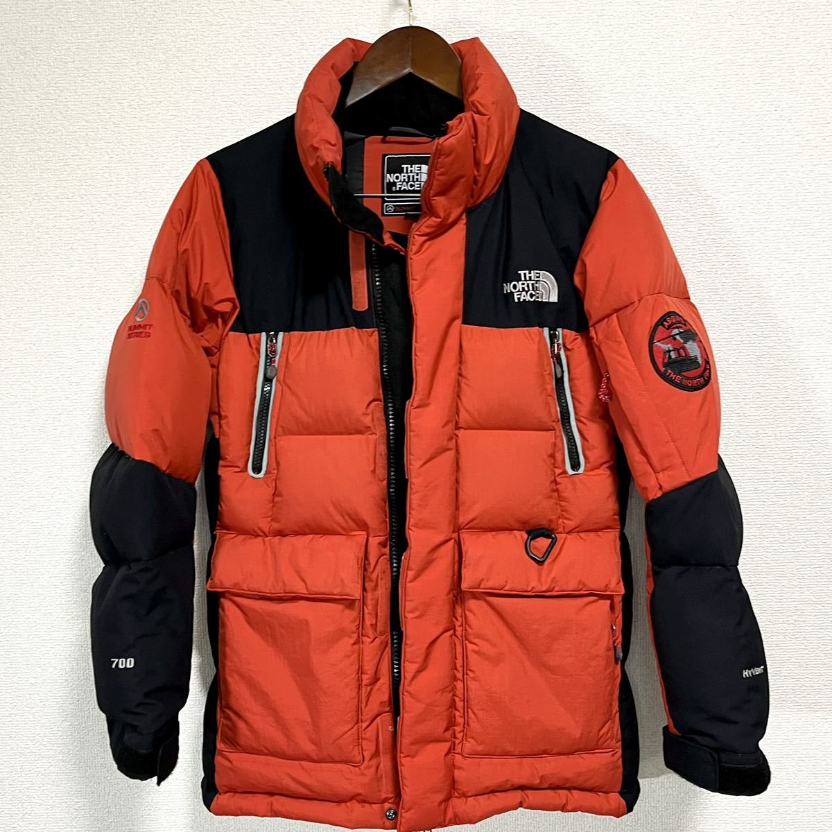 希少　THE NORTHFACE ボストークパーカ 700 サミット　紫　黒　M