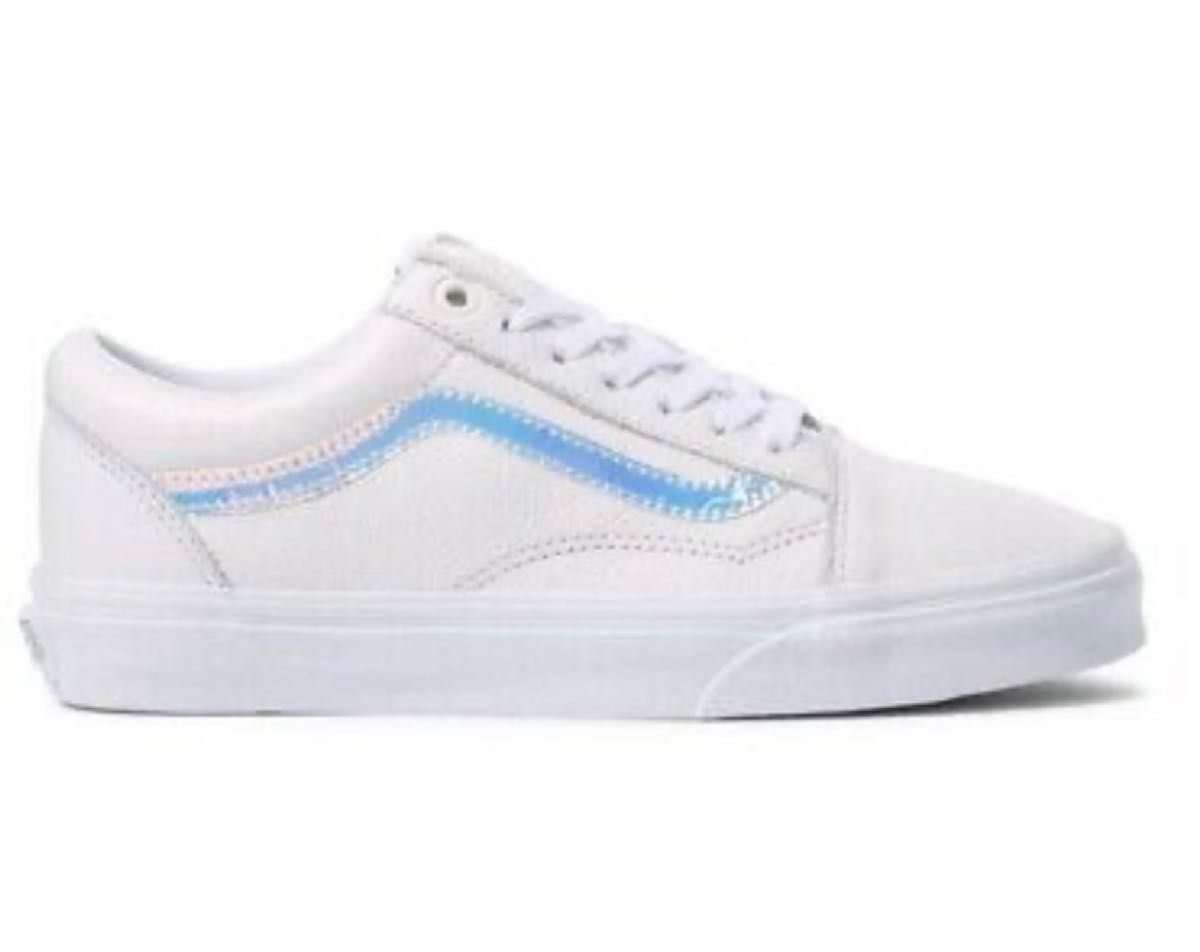 【Vans 】US企画 オールドスクール ホワイトレザー ×ホロ Vans 】US企画 オールドスクール ホワイトレザー ×ホロ