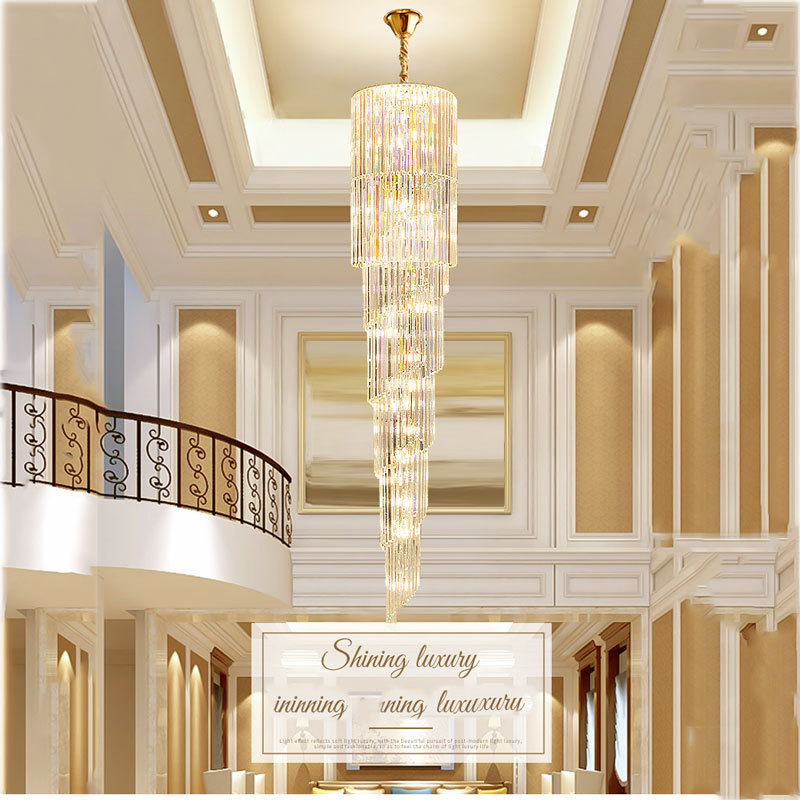 JP12 011* feeling of luxury overflow crystal lighting * crystal chandelier living room hotel modern interior . under entranceway lighting 