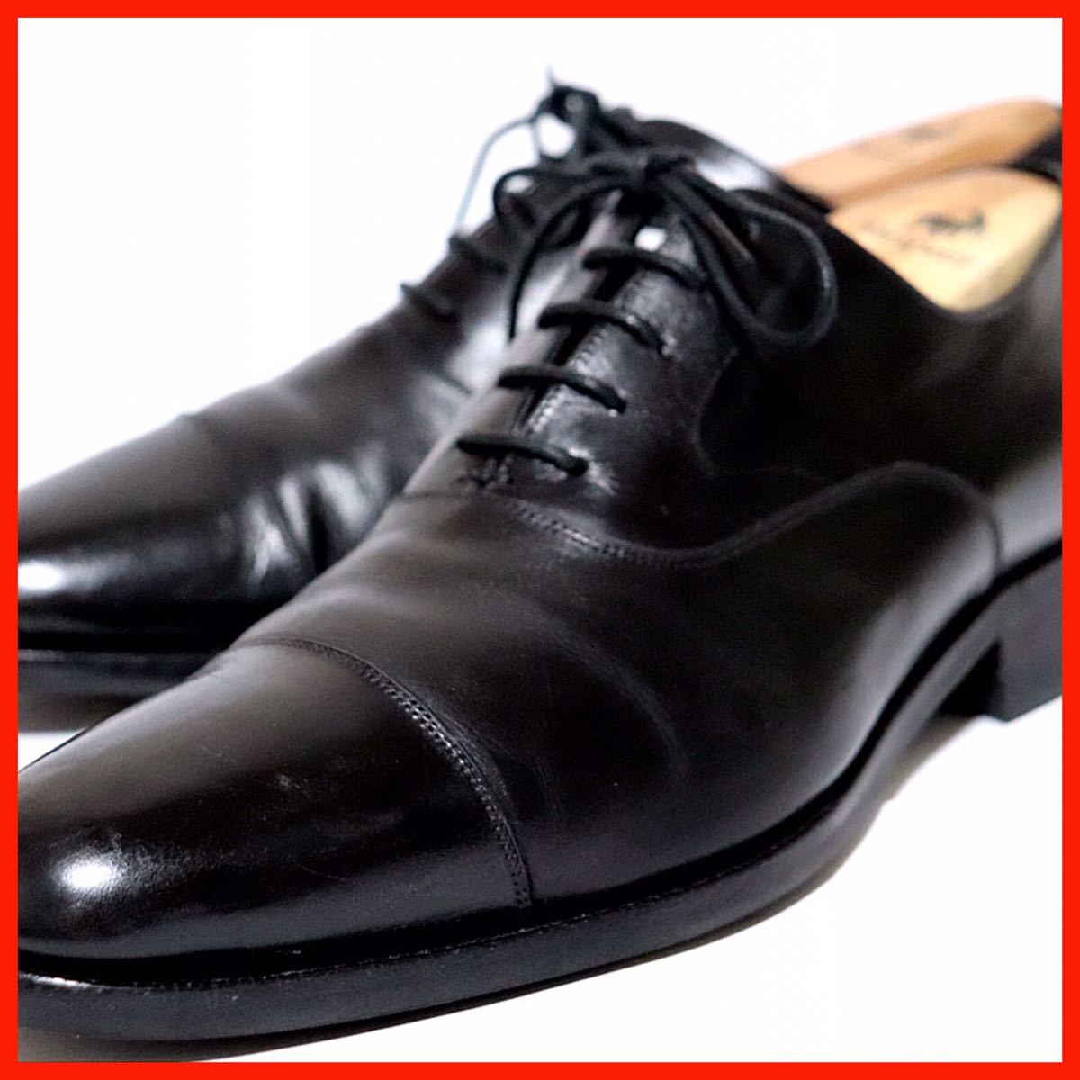 [良品] UNITED ARROWS 6 24㎝　ビジネスシューズ ストレートチップ ブラック　本革　高級靴　フォーマル　紳士靴　ドレス　送料無料！