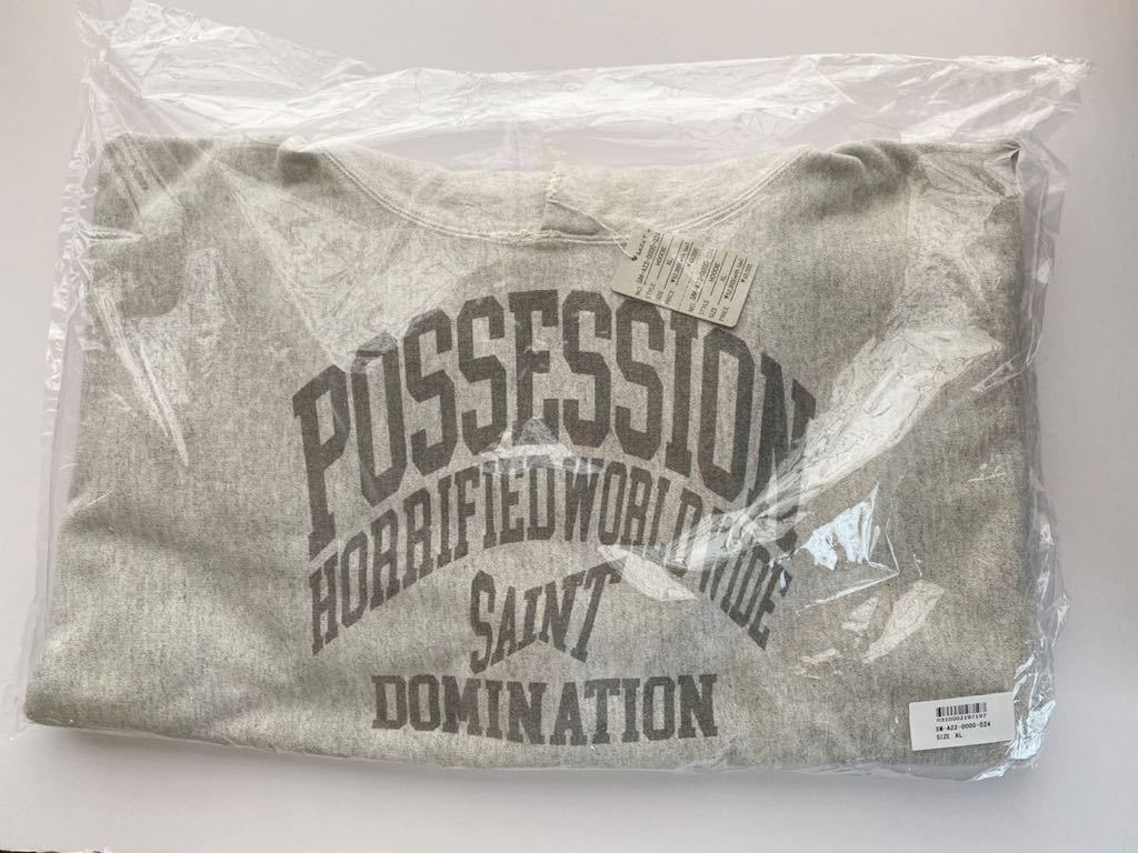 SAINT Mxxxxxx セントマイケルSM-A22-0000-024 HOODIE POSSESSION GRAY