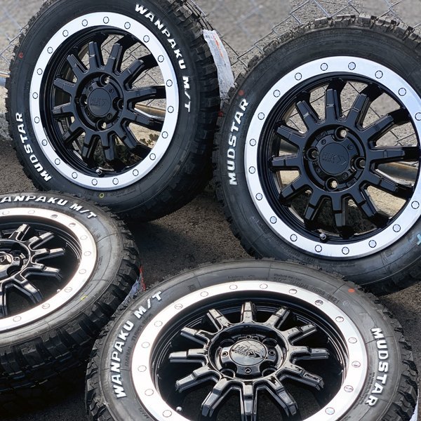 マッドタイヤ 軽トラ 軽バン MT 4本セット ハイゼット タイヤホイール