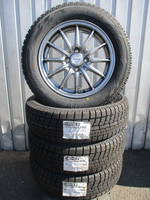 室内搬入設置無料 送料込☆新品ヨコハマアイスガードiG60☆185/65R15