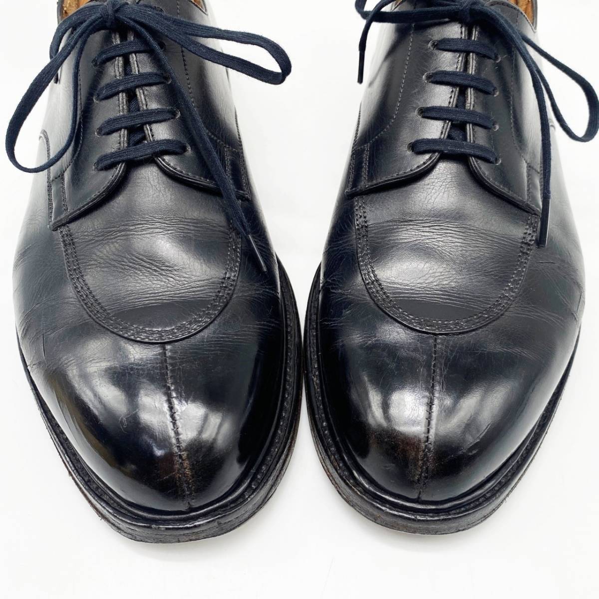 J.M. WESTON FRANCE製 Uチップレザーシューズ ブラウン 10E