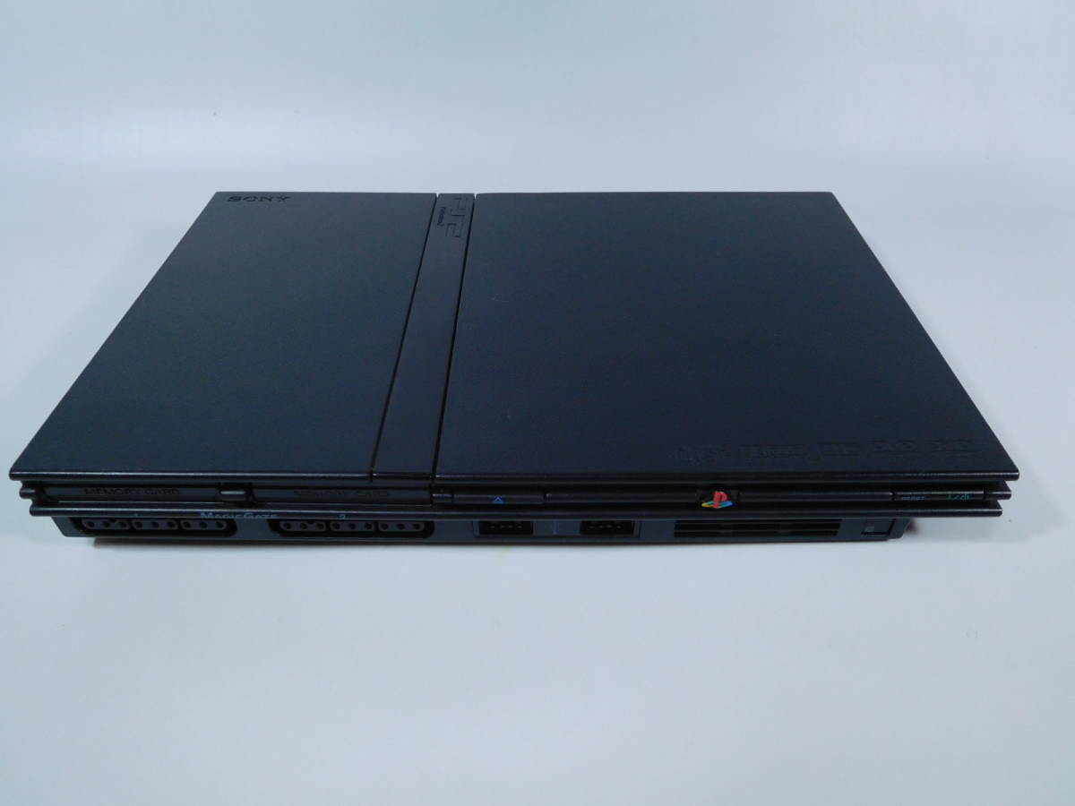 PS2 SCPH-75000 薄型 メモリーカード初期化済 ブラック 動作確認済 SONY ソニー 使用済中古品 レア 鬼武者2 Gジェネネオ プレステ2_画像2