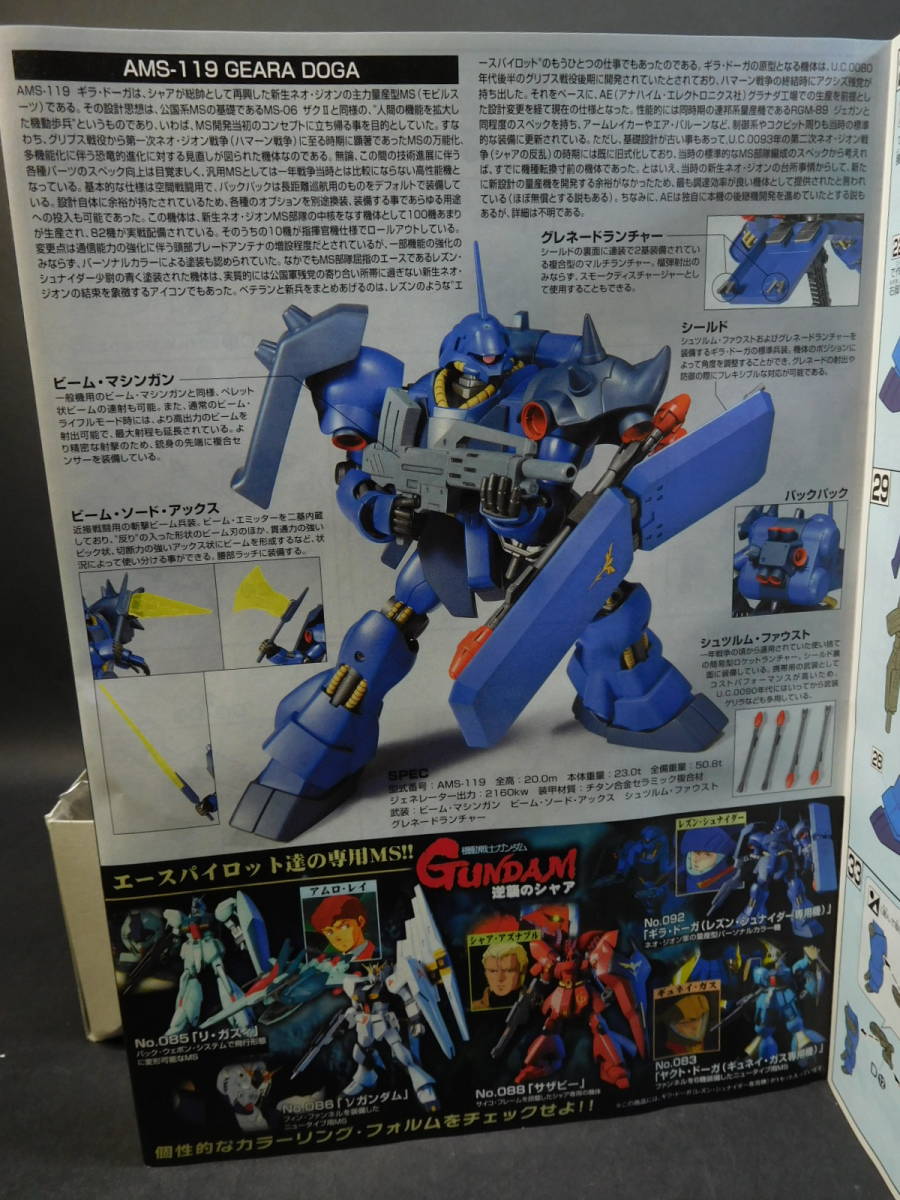 1/144 HG ギラ・ドーガ レズン・シュナイダー専用機 機動戦士ガンダム 逆襲のシャア バンダイ 中古未組立プラモデル レア 絶版 ガンプラ_画像9