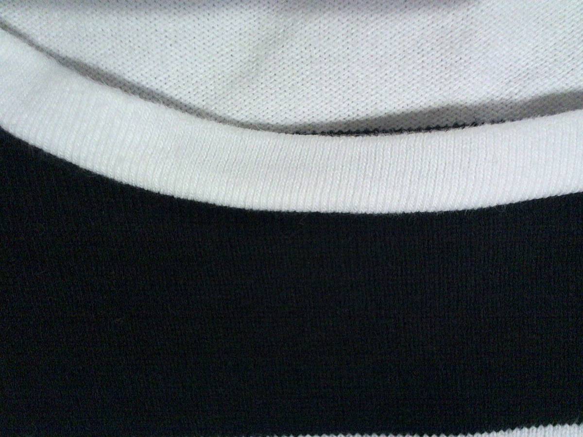 ☆アメリカンラグシー【AMERICAN RAG CIE】胸ポケット コットンTシャツ 半袖Tシャツ M 白黒 ボーダー _画像6