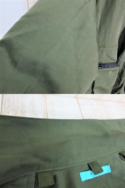 MUZE/ Mu z: nylon Mod's Coat oversize M20W-MC01 khaki size 1/ men's / used /USED