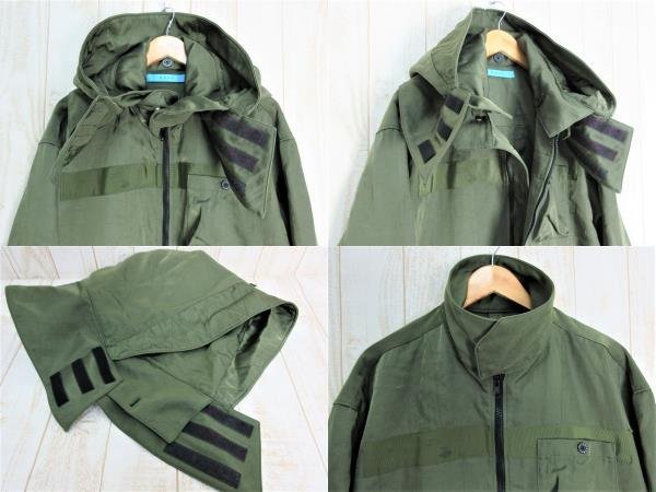 MUZE/ Mu z: nylon Mod's Coat oversize M20W-MC01 khaki size 1/ men's / used /USED