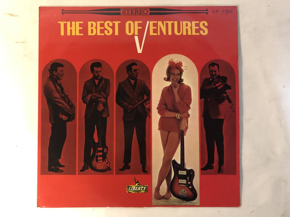 30227S 赤盤 12inch LP★ベンチャーズ/THE BEST OF VENTURES★LP-7160_画像1