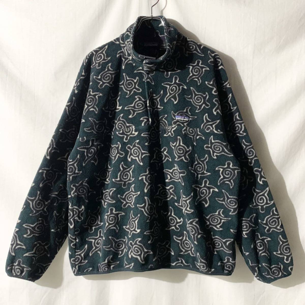 90s 95年製 F5 カナダ製 patagonia パタゴニア スナップT 亀柄 90s 95年製 F5 カナダ製 patagonia パタゴニア スナップT 亀柄