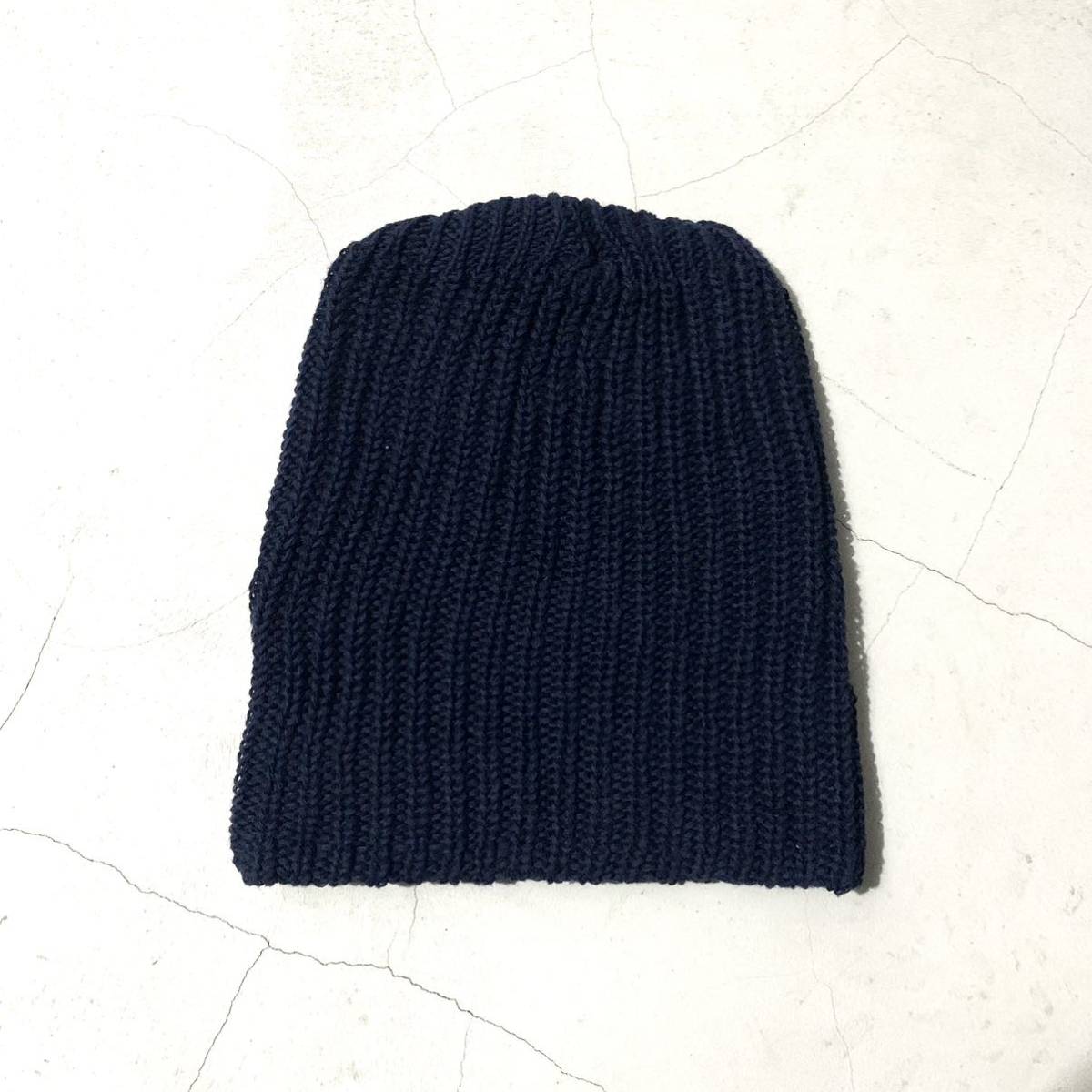 《MADE IN USA》新品 COLUMBIA KNIT コロンビアニット コットン ニットキャップ ビーニー ネイビー 紺 ヴィンテージ アメリカ製 管理番号01_画像1