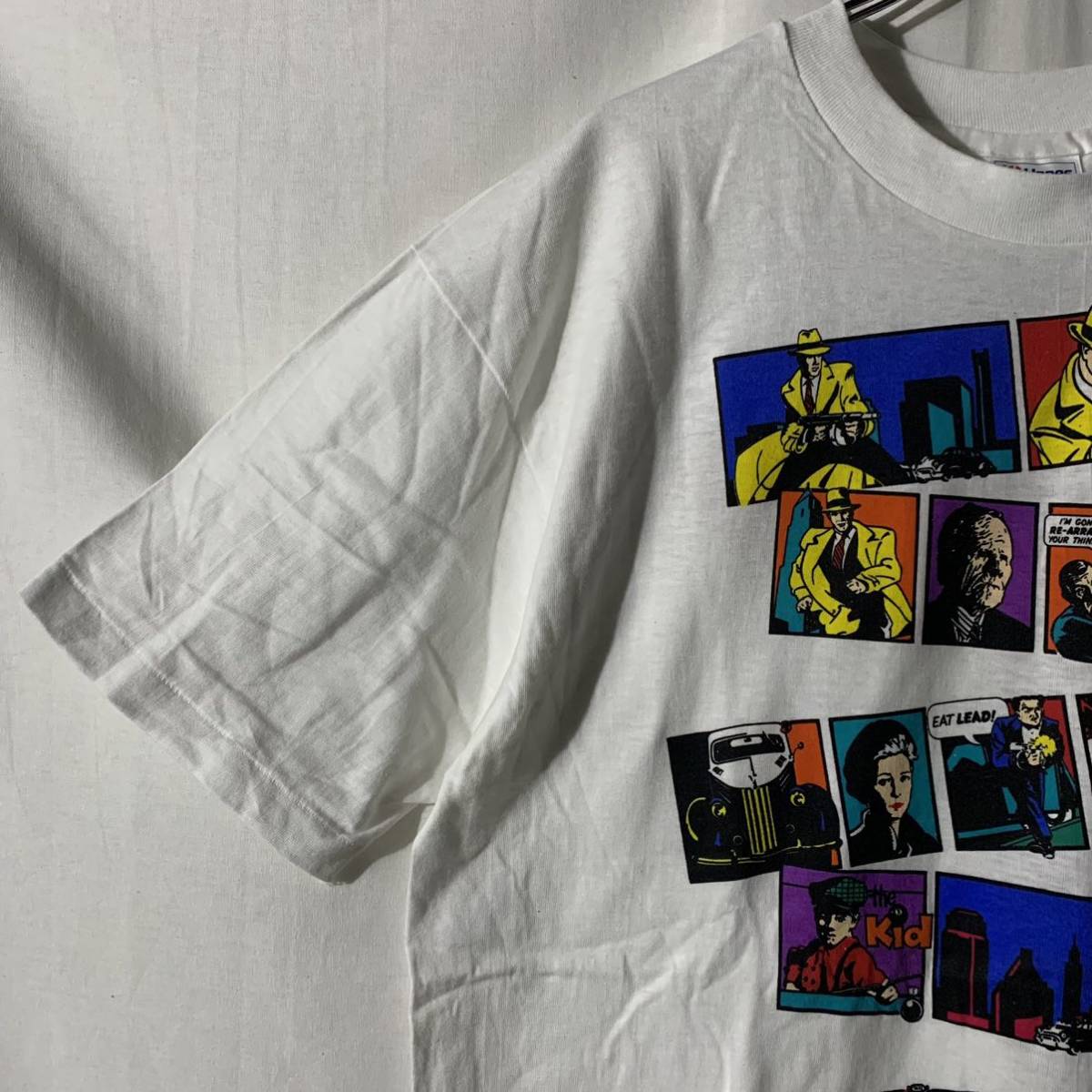 NOS USA製 80s 90s DICK TRACY ディックトレイシー Tシャツ XL ブレスレス マホニー ビッグ ボーイ ヴィンテージ 検 Madonna アルパチーノ_画像3