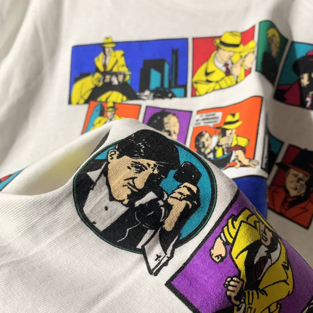 NOS USA製 80s 90s DICK TRACY ディックトレイシー Tシャツ XL ブレスレス マホニー ビッグ ボーイ ヴィンテージ 検 Madonna アルパチーノ_画像7