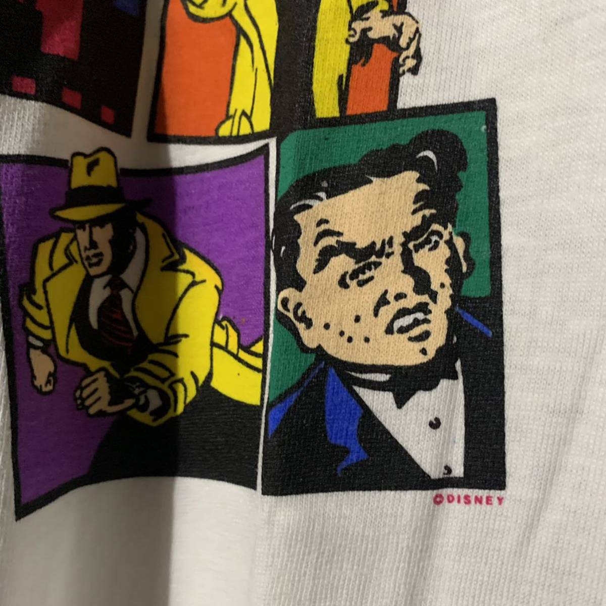 NOS USA製 80s 90s DICK TRACY ディックトレイシー Tシャツ XL ブレスレス マホニー ビッグ ボーイ ヴィンテージ 検 Madonna アルパチーノ_画像6