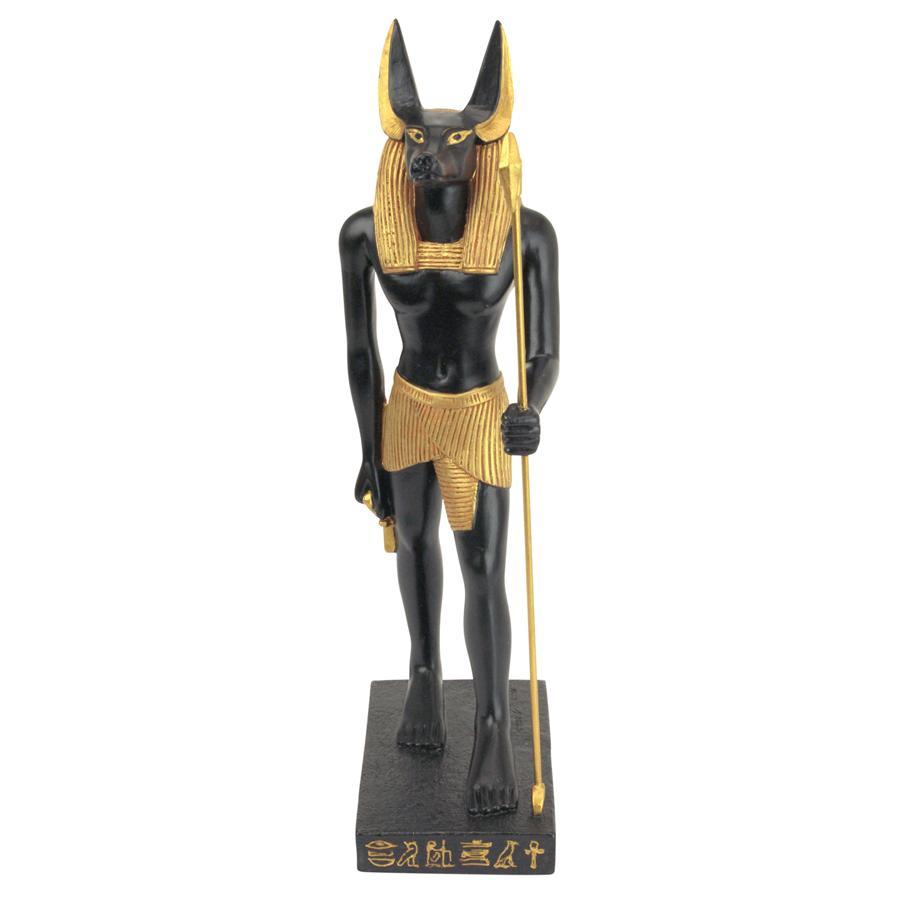 アヌビス　古代エジプト神話の神の像インテリア置物彫刻神像エスニック古代文明小物オブジェホームデコアヌビス神エジプト雑貨宝物装飾品_画像2