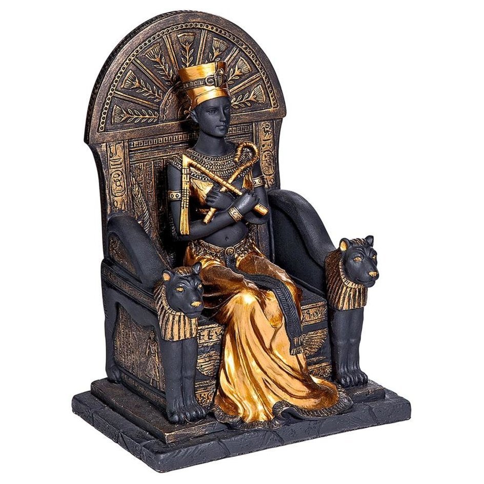 楽天ランキング1位 古代エジプト女王 座像 インテリア置物装飾品