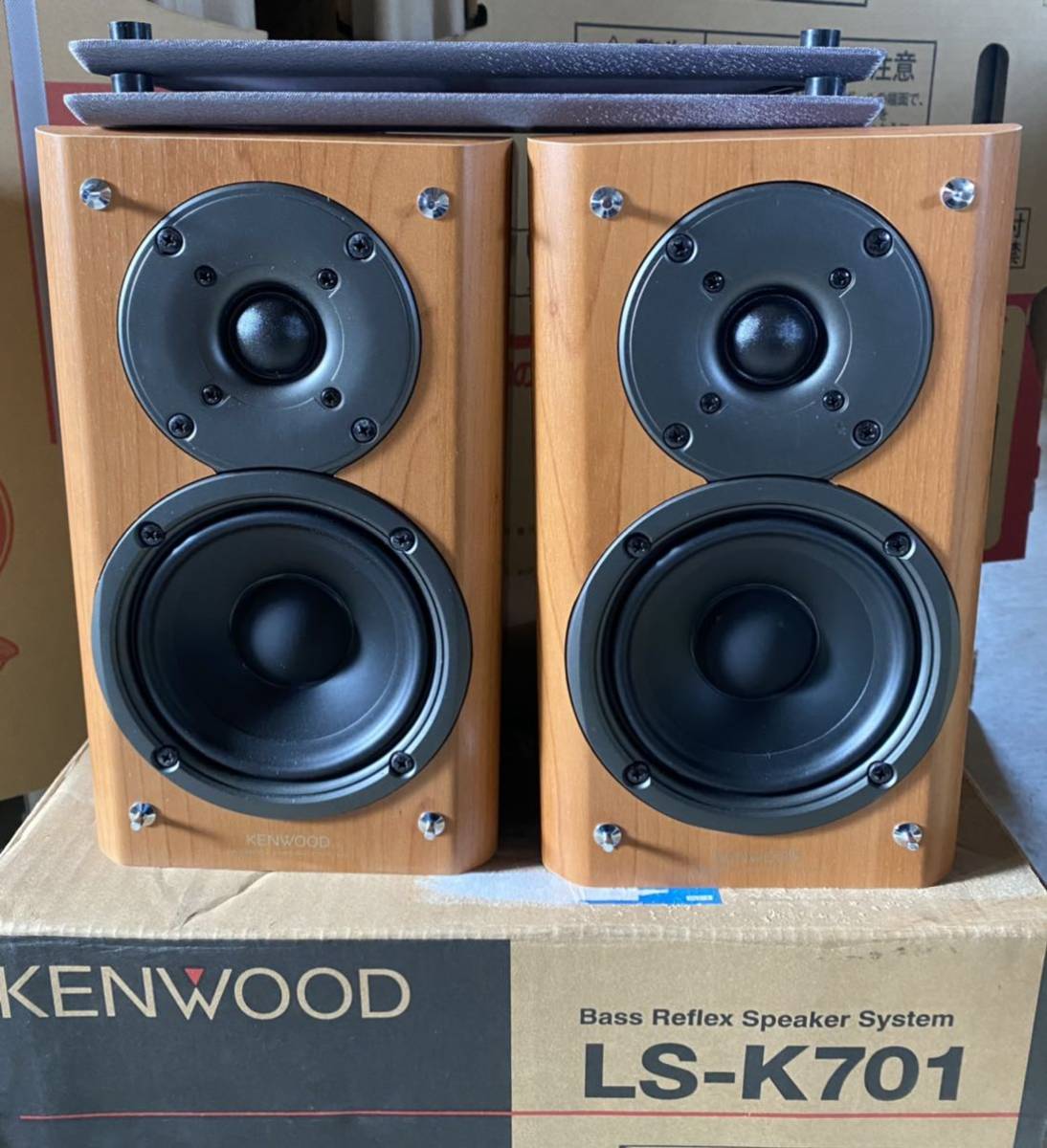 日本最大の 新品 KENWOOD LS-K701 ケンウッド高音質２wayスピーカー 管