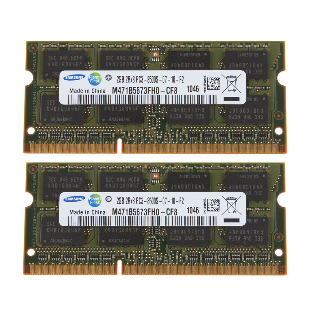  new goods unused SAMSUNG Samsung Note PC for memory 4GB(2GB×2) 2Rx8 PC3-8500S DDR3-1066 1.5v 204 pin postage 120 jpy ~