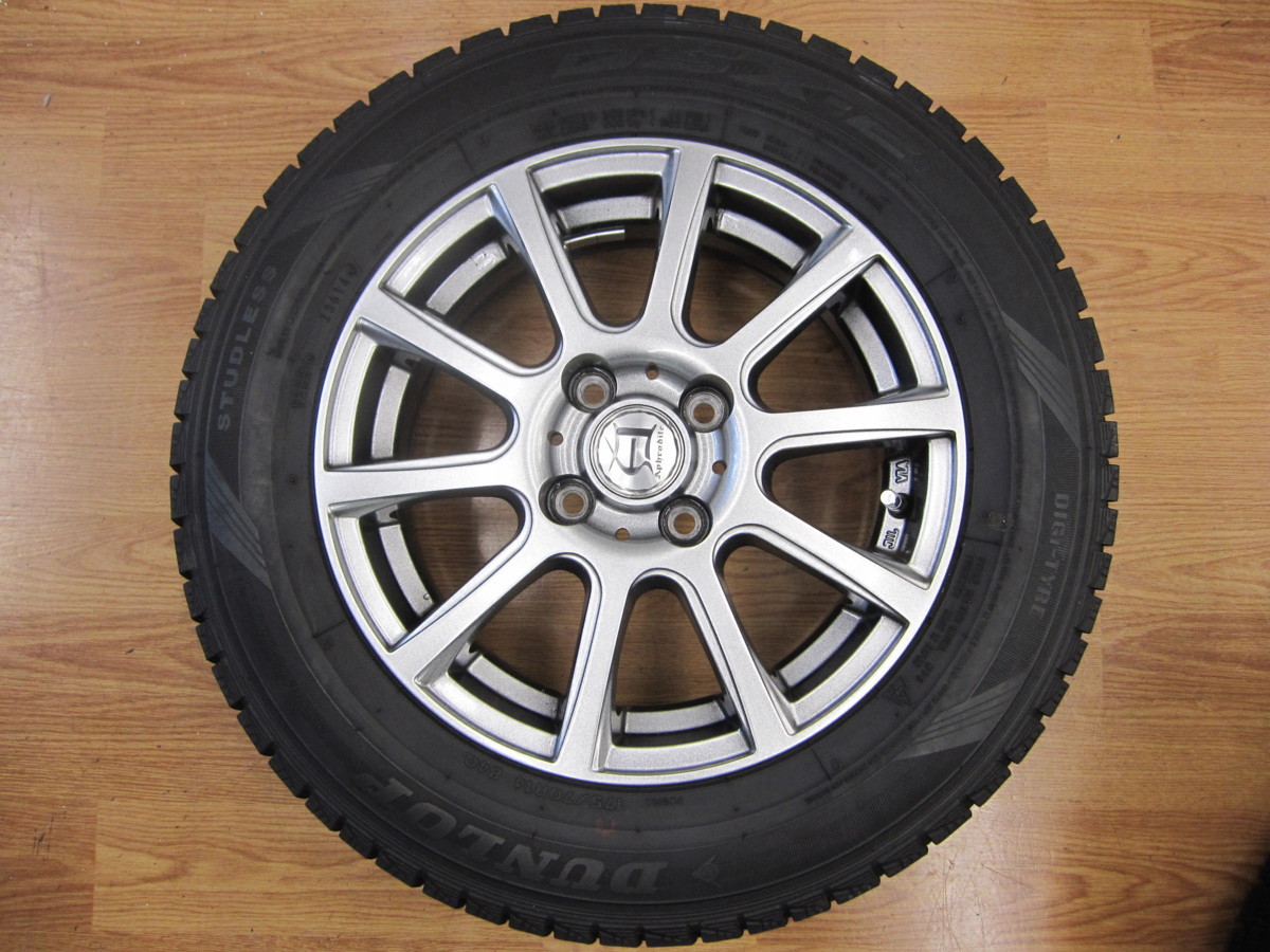 ☆中古品☆スタッドレスタイヤ・アルミホイールセット DUNLOP DSX-2