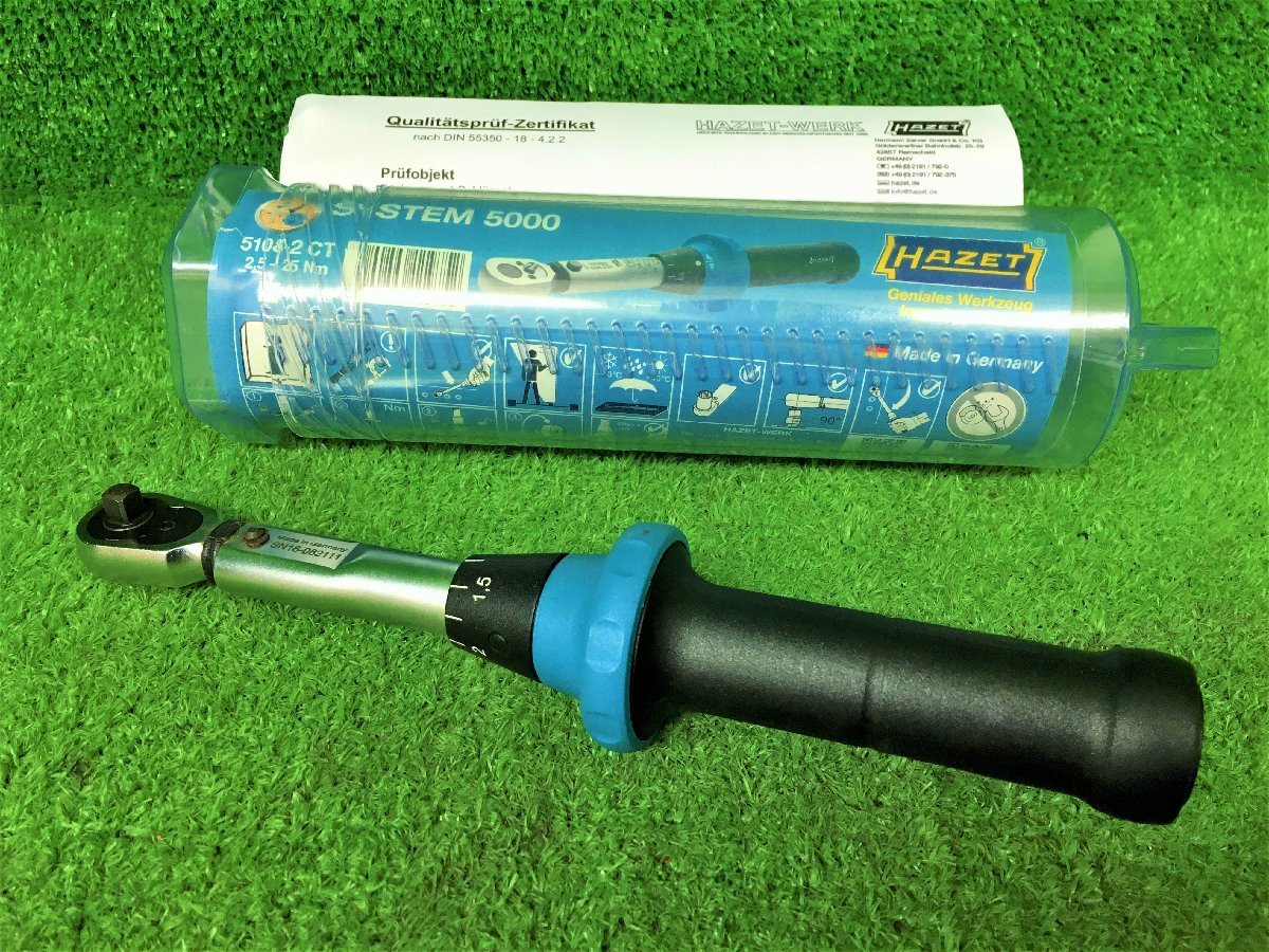 中古】 2.5~25N・m ハゼット HAZET 未使用品 プレセット型 51082CT ト