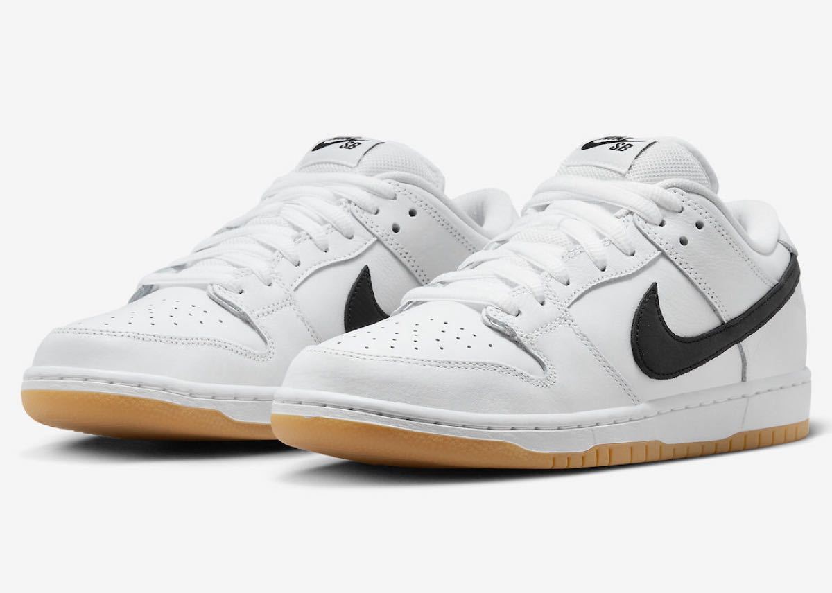 Nike SB Dunk Low Pro White/Black-White-Gum Light Brown-27.5cm–日本