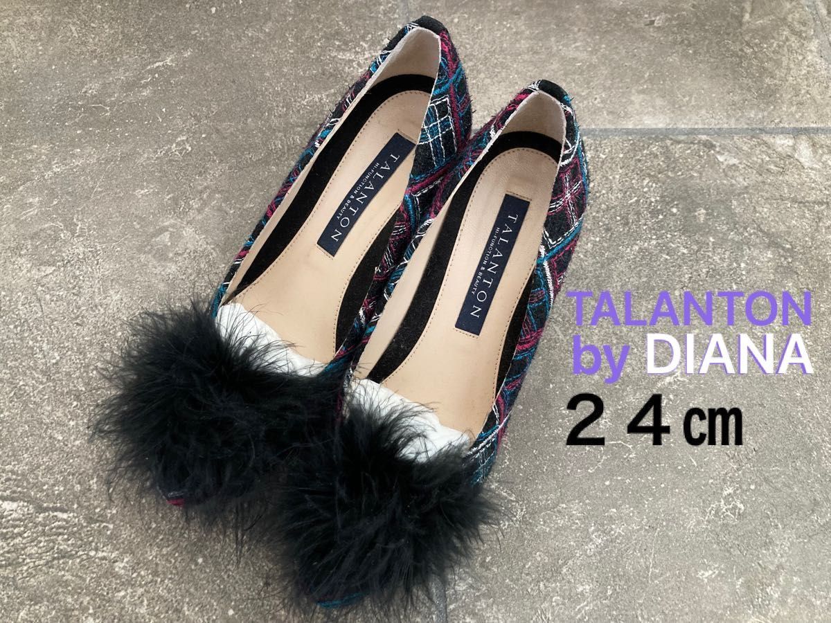 タラントン バイ ダイアナ TALANTON by DIANA 【チェック柄】パンプス