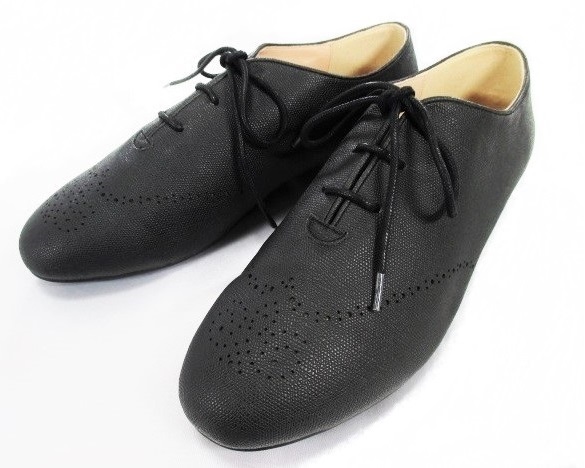  new goods * double standard closing [D/him] black shoes 41 size (26 centimeter degree )* regular price 16500 jpy synthetic leather shoes ti-him men's 