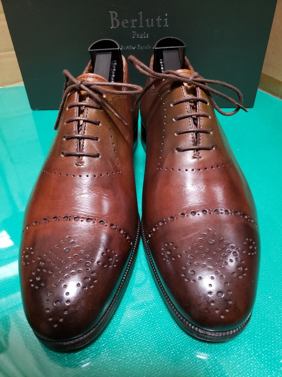本日限定値下】Berluti ベルルッティ セミブローグ ブラウン 6.5-
