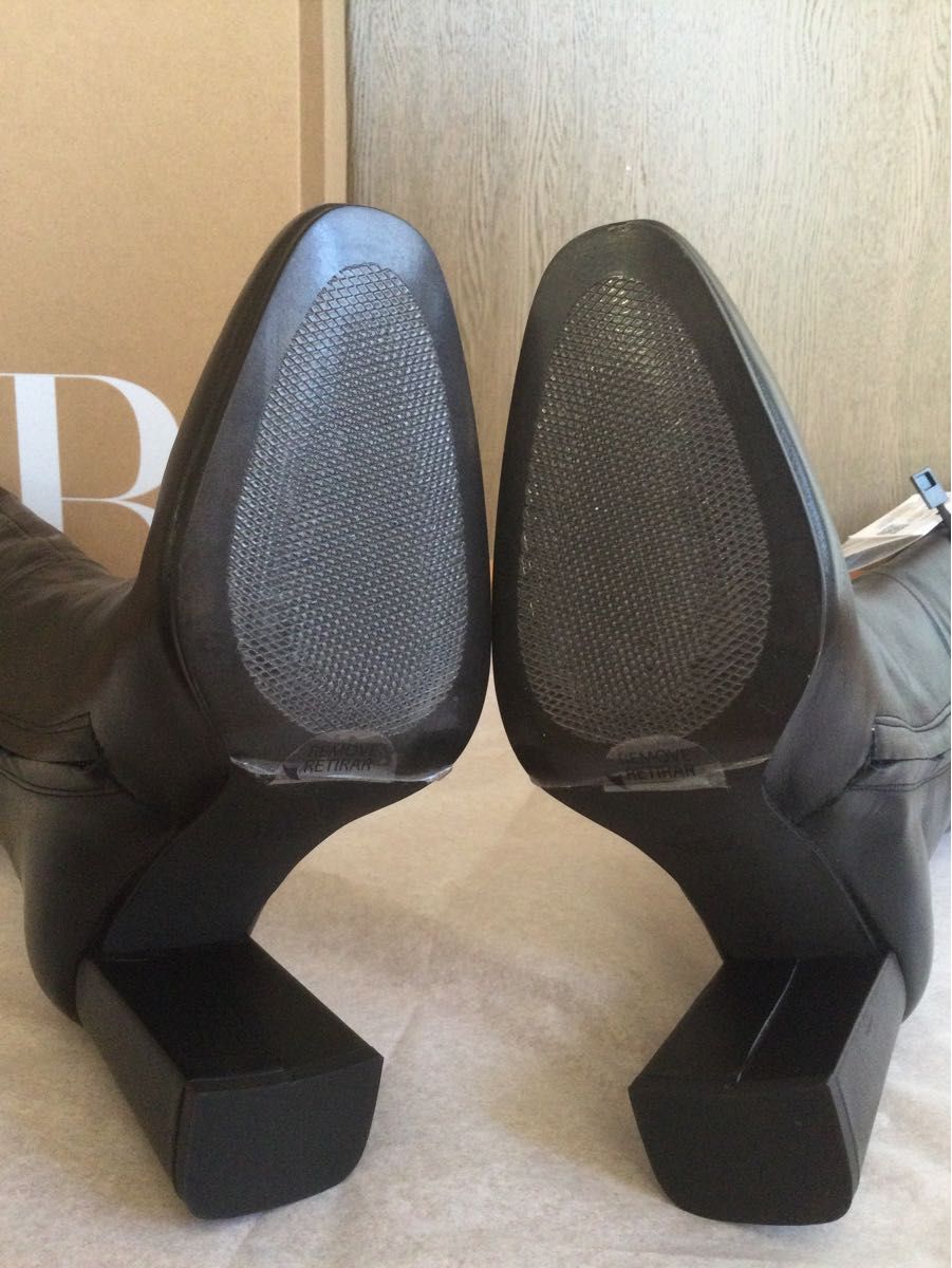 ZARA 新品 本レザーレディース ロングブーツ オーバーニー ZARA 新品 本レザーレディース ロングブーツ オーバーニー