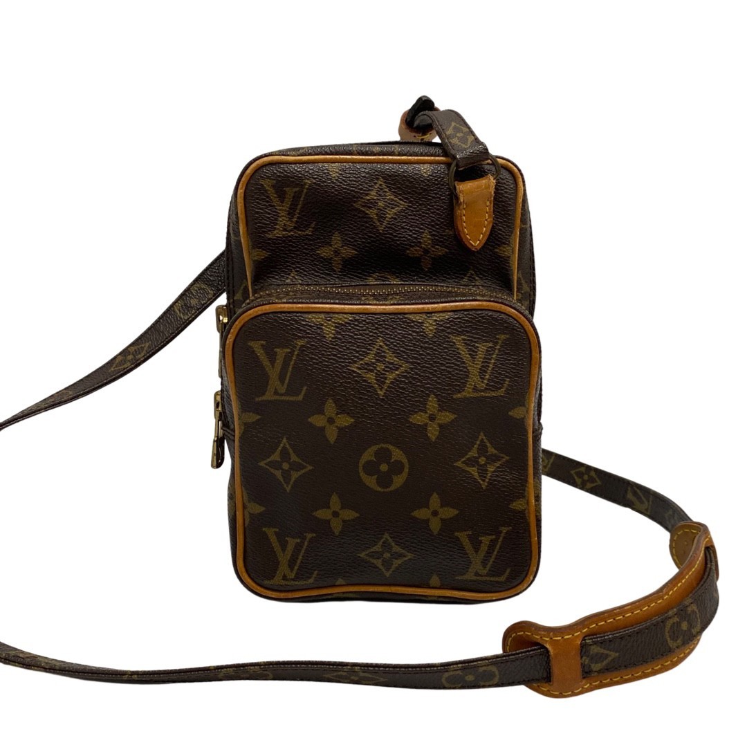 極 美品 LOUIS VUITTON ルイヴィトン ミニアマゾン モノグラム レザー