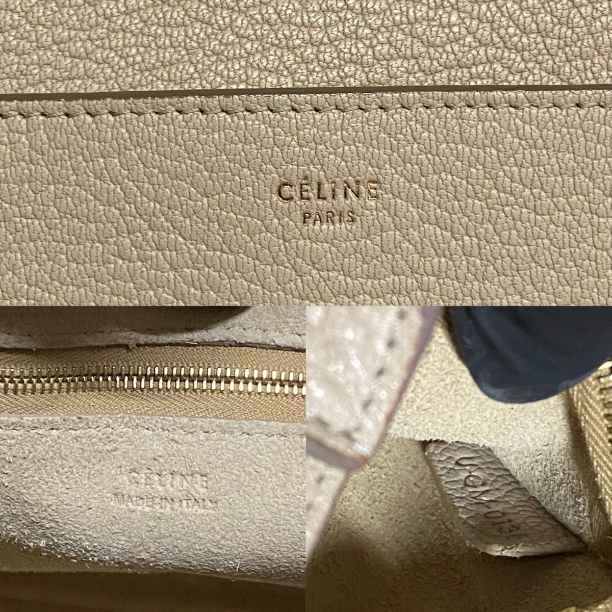 極 美品 CELINE セリーヌ サングルバケット フィービー レザー 本革
