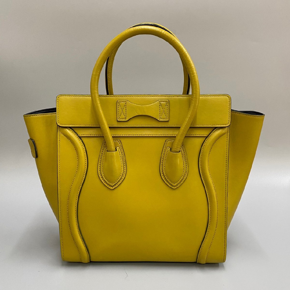 CELINE セリーヌ ハンドバッグ イエロー レア-