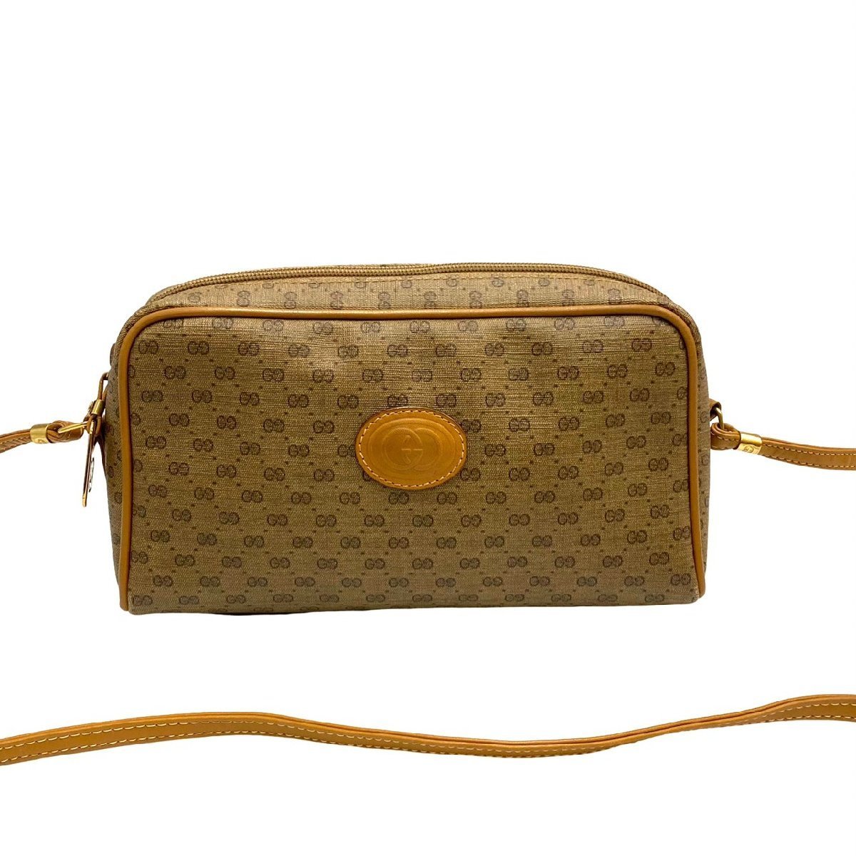 極 美品 GUCCI グッチ ヴィンテージ オールドグッチ マイクロ GG