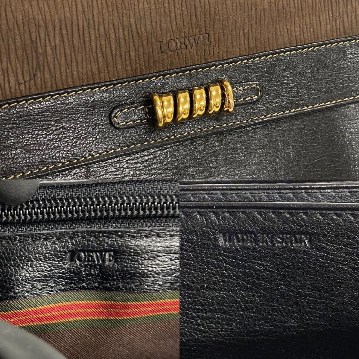 シンプルでおしゃれ 極 美品 希少品 LOEWE ロエベ ベラスケス ツイスト