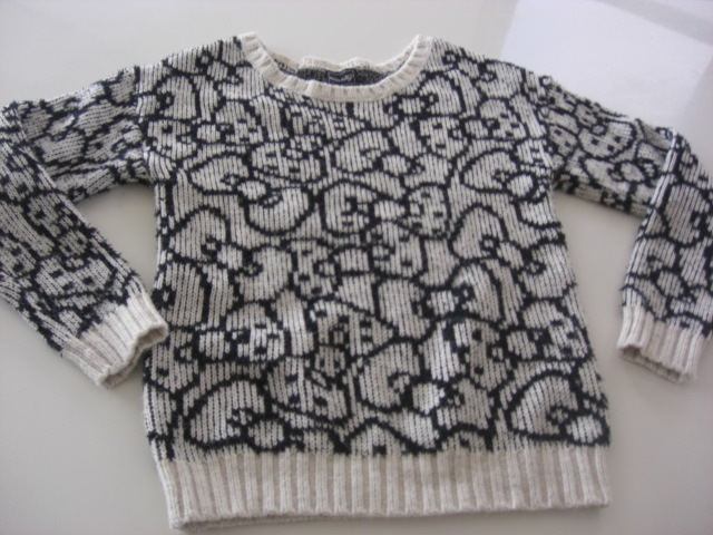  beautiful goods i- high fn× Kitty knitted ivory F