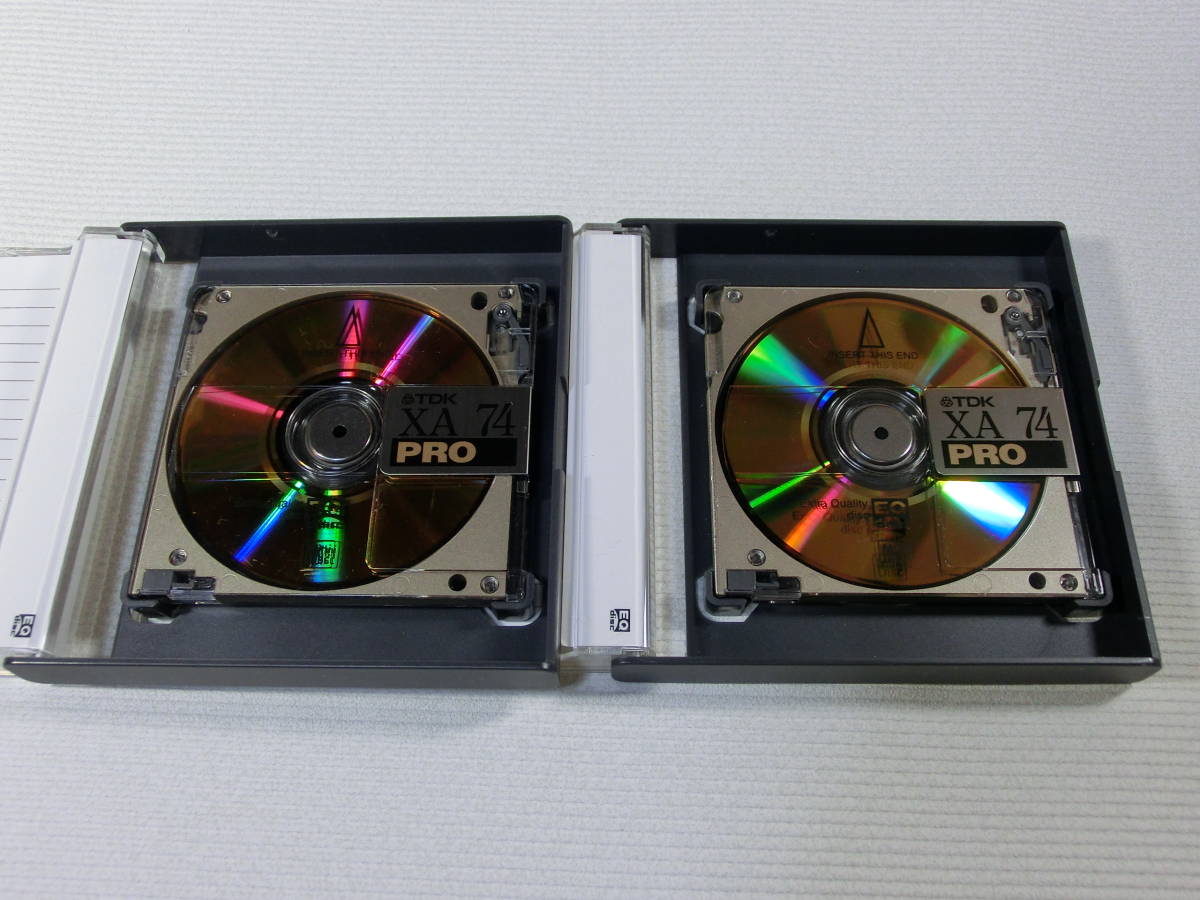 TDK MD XA PRO74 ミニディスク 2枚 USED