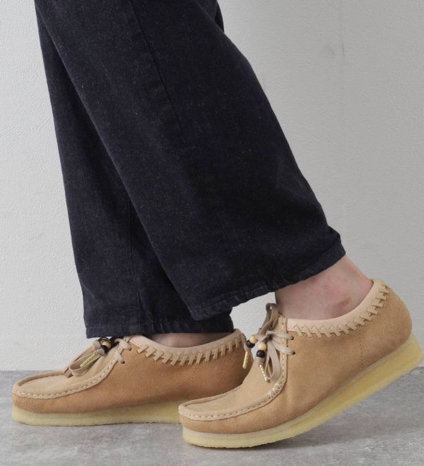 送料無料 CLARKS オリジナルズ 27cm WALLABEE ワラビー ナチュラルタン ブーツ スニーカー レザー サイドゴア ビジネス ローファー XXX29_画像4