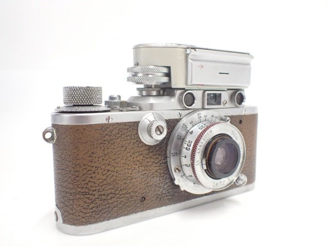 Leica ライカ レンジファインダーカメラ バルナック型 IIIa ボディ + レンズ Leitz Elmar 35mm F3.5 露出計付き ∬  692B6-60
