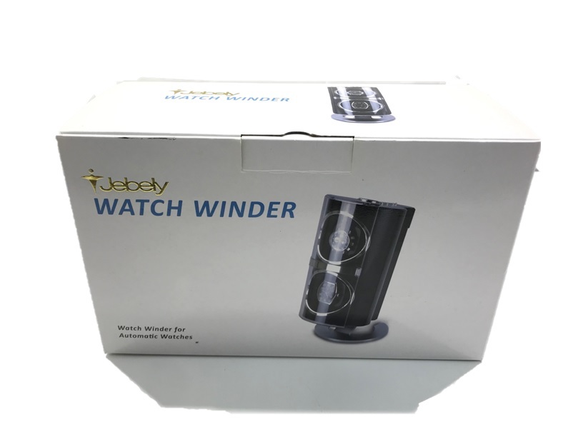 1 jpy start secondhand goods Jebely WATCH WINDERje Berry watch Winder winding machine 2 ps type black operation verification ending outer box equipped 